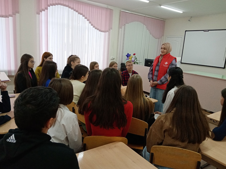Обучающиеся медкласса сегодня встретились с преподавателями и студентами СГМУ им. Разумовского..